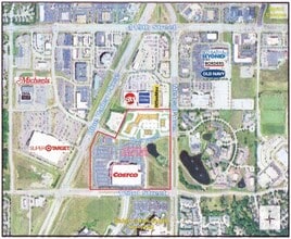 121st & Metcalf Ave, Overland Park, KS - AERIAL  map view