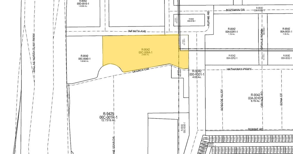 5851 Legacy Cir, Plano, TX for lease - Plat Map - Image 2 of 10