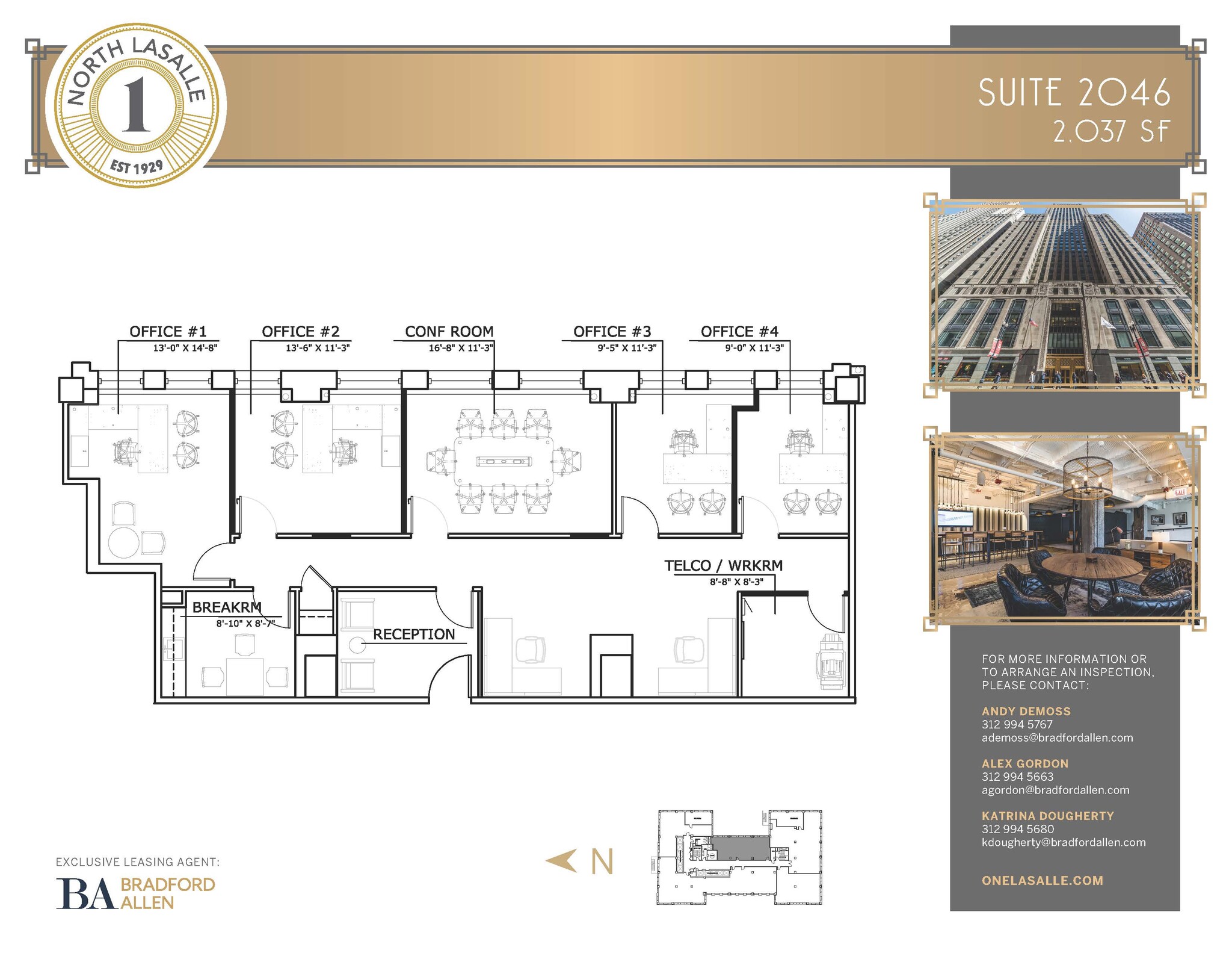 1 N La Salle St, Chicago, IL for lease Floor Plan- Image 1 of 3