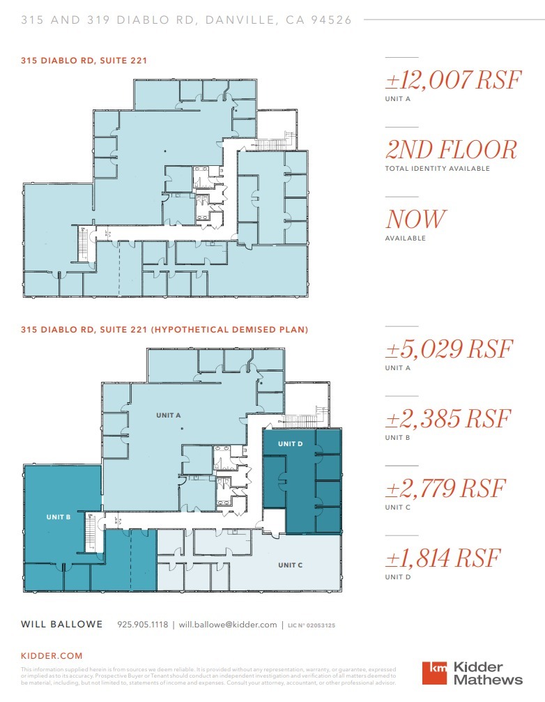 315 Diablo Rd, Danville, CA for lease Floor Plan- Image 1 of 1