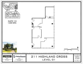 211 Highland Cross Dr, Houston, TX for lease Floor Plan- Image 1 of 2