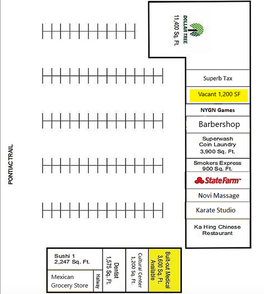 44999-45065 W Pontiac Trl, Novi, MI for lease - Building Photo - Image 2 of 4