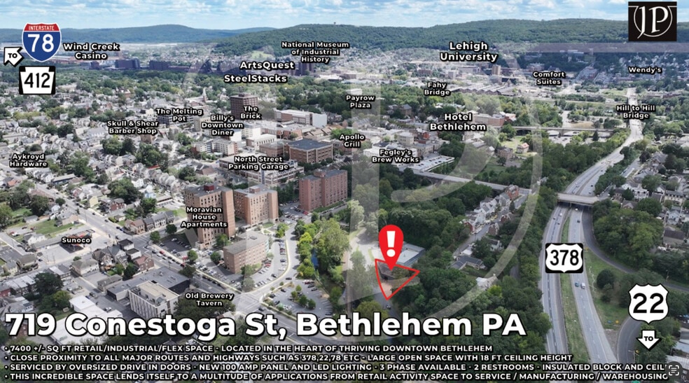 719 Conestoga St, Bethlehem, PA for lease - Building Photo - Image 1 of 35