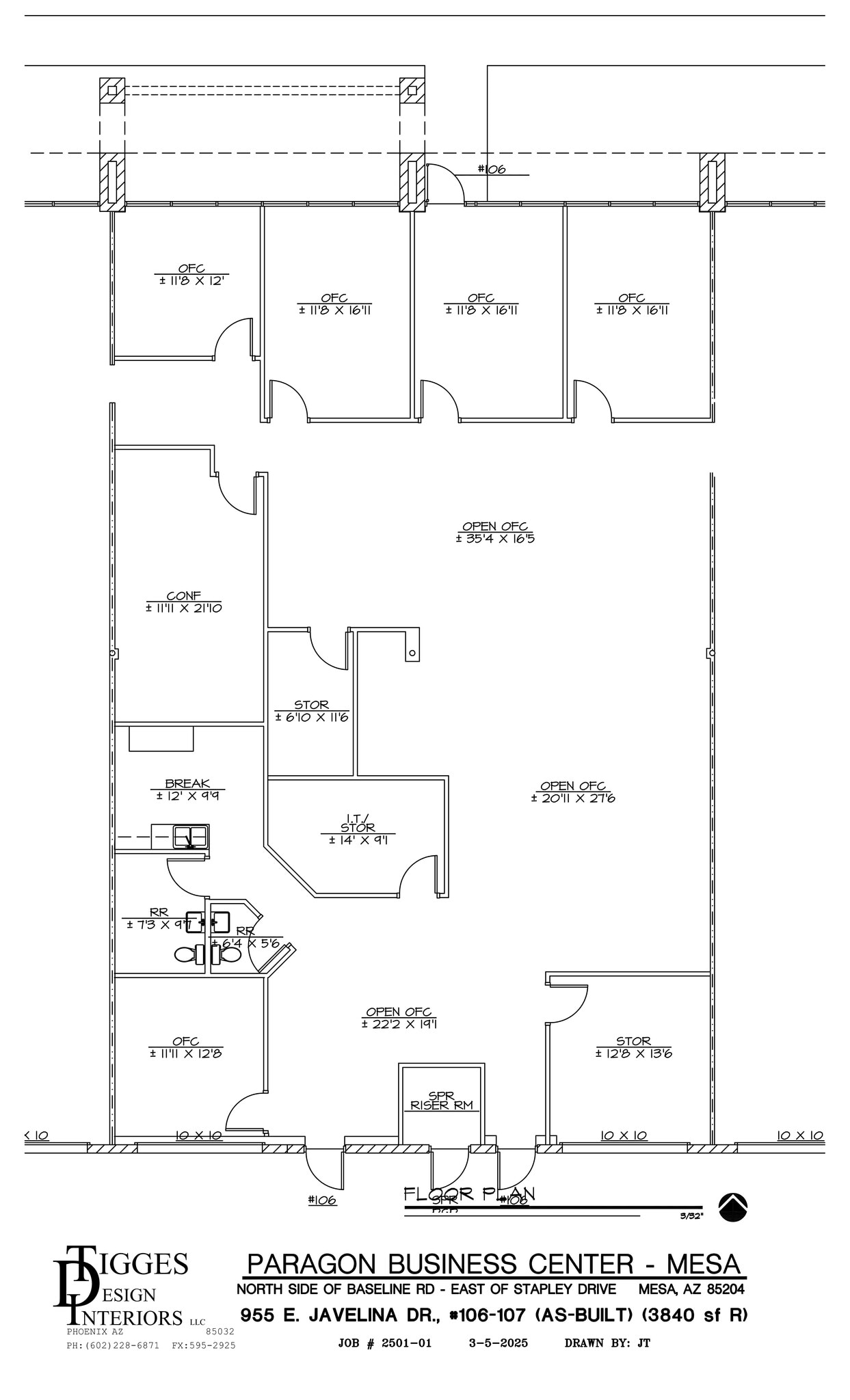 955 E Javelina Ave, Mesa, AZ for lease Site Plan- Image 1 of 1
