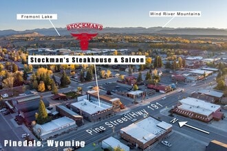 117 Pine St, Pinedale, WY - AERIAL map view - Image1