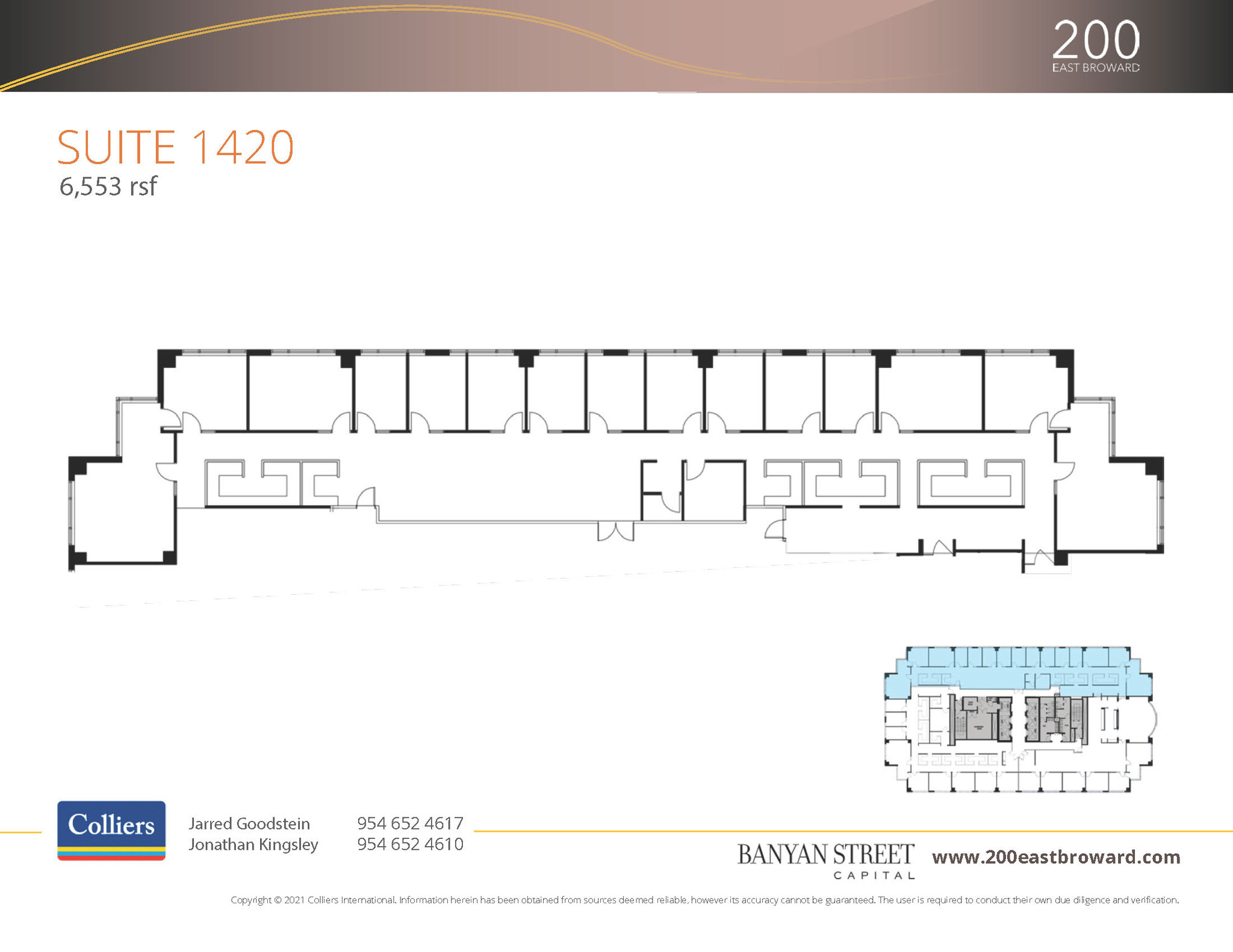 200 E Broward Blvd, Fort Lauderdale, FL for lease Floor Plan- Image 1 of 2