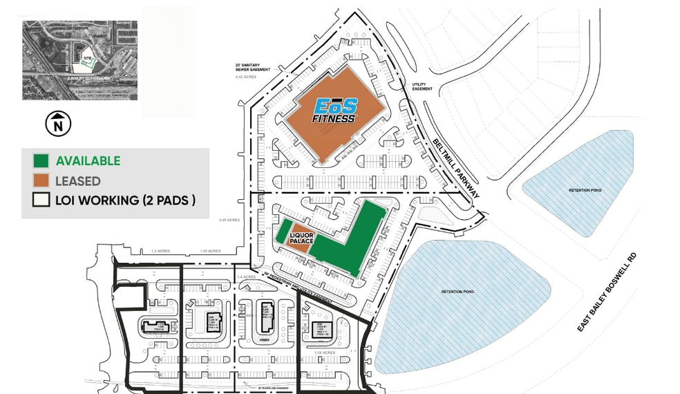 NEC E Bailey Boswell Rd & Millstone rd, Saginaw, TX for lease - Site Plan - Image 2 of 3