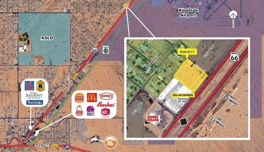 SWC Highway 66 & Devlin Ave, Kingman, AZ for lease - Building Photo - Image 1 of 2