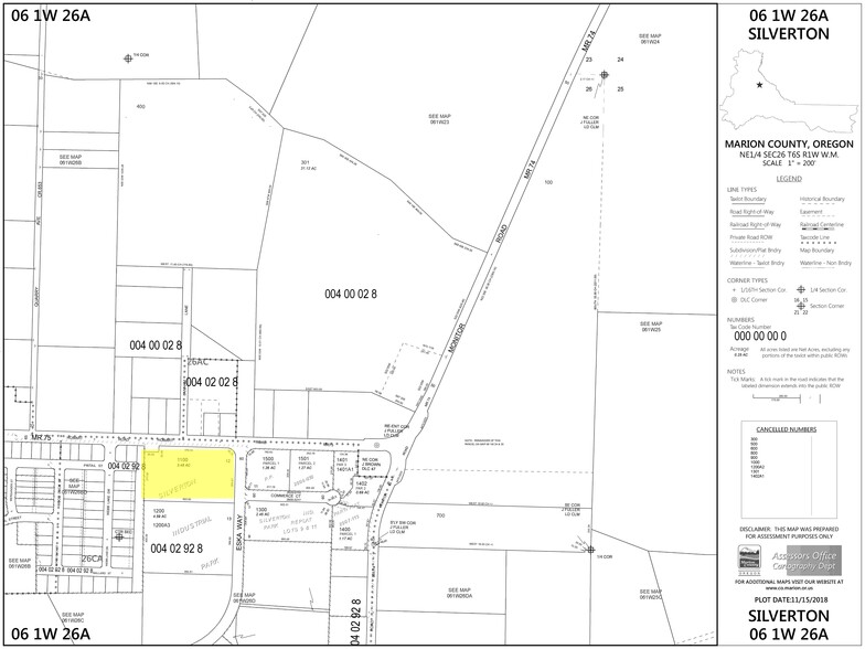 14016 Eska Way, Silverton, OR for sale - Plat Map - Image 1 of 1