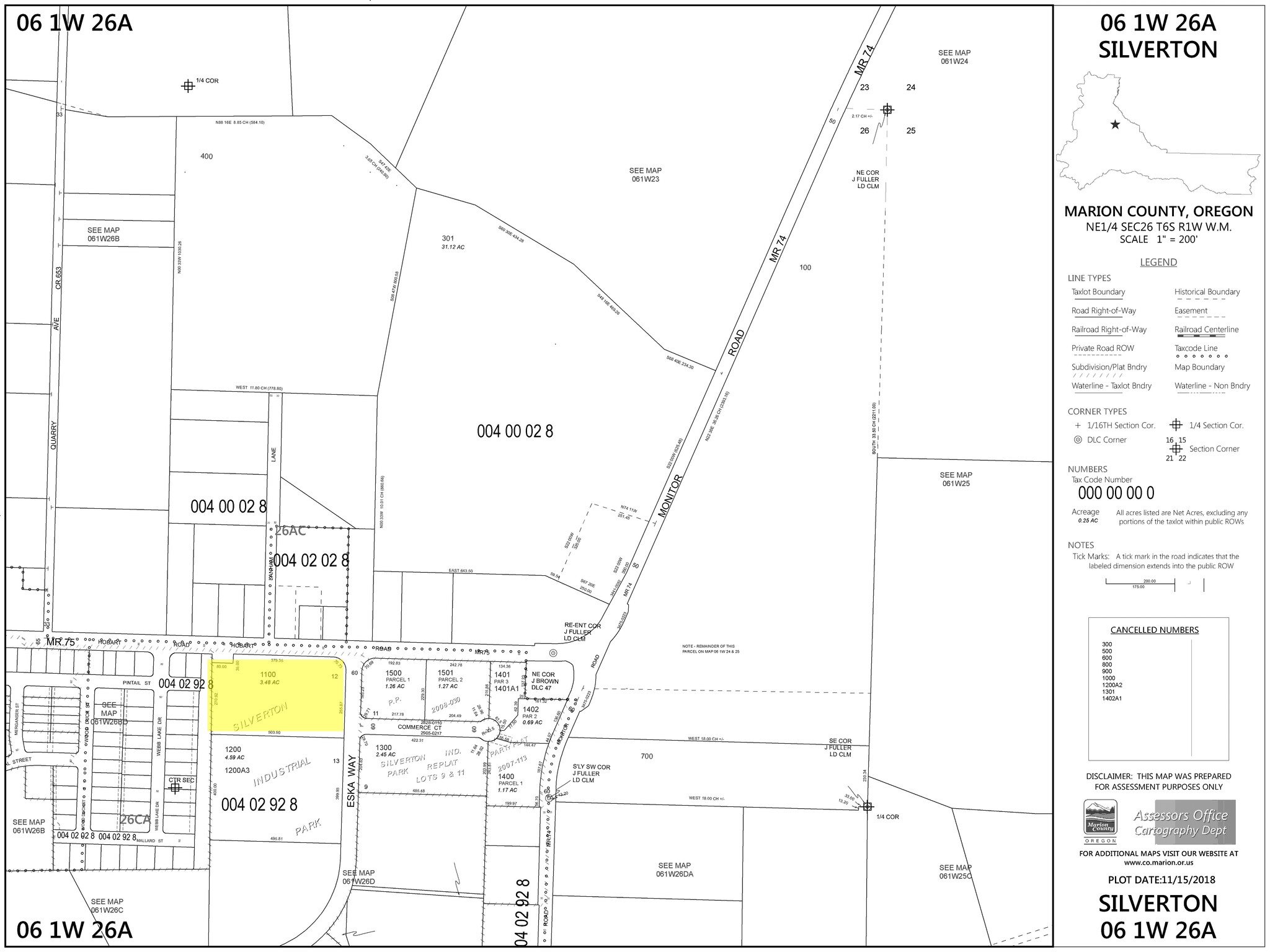 14016 Eska Way, Silverton, OR for sale Plat Map- Image 1 of 2