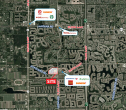 Hypoluxo Rd, Lake Worth, FL - aerial  map view