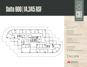 2626 Cole Ave, Dallas, TX for lease Floor Plan- Image 1 of 1