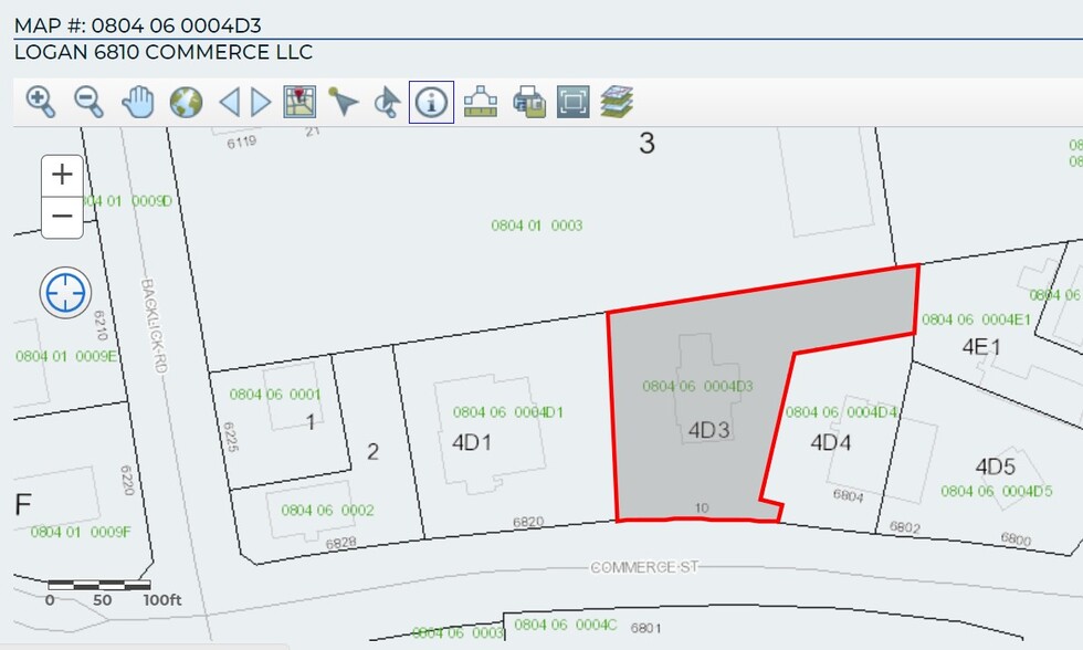 6810 Commerce St, Springfield, VA for lease - Plat Map - Image 3 of 3