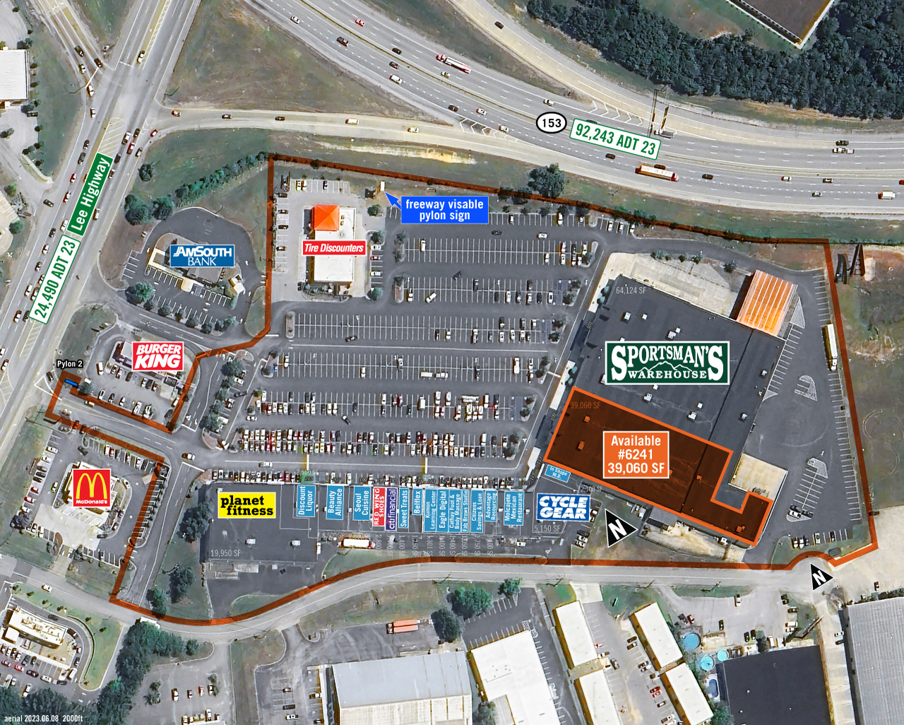 6241 Perimeter Dr, Chattanooga, TN for lease Aerial- Image 1 of 7