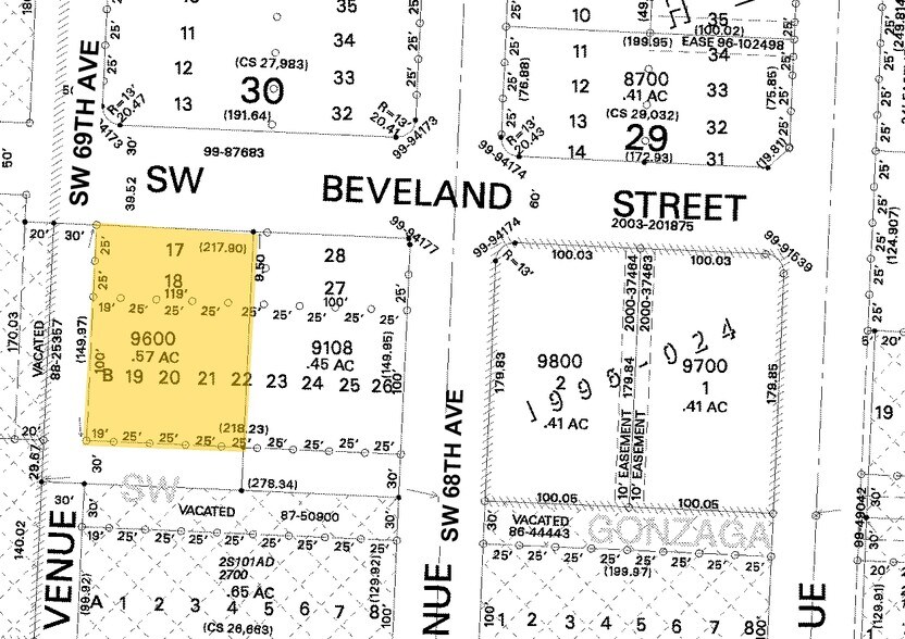 12570 SW 69th Ave, Portland, OR for sale - Plat Map - Image 1 of 1