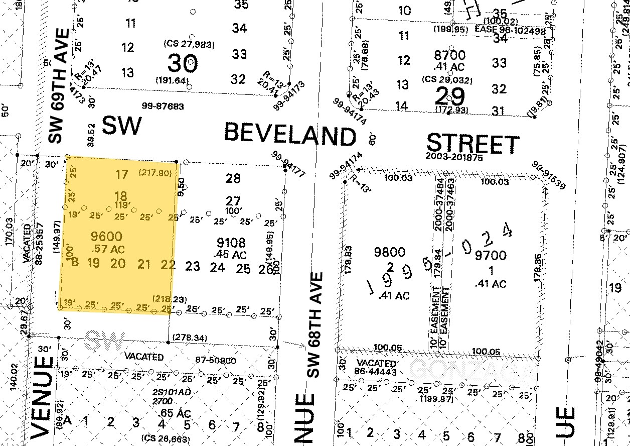 12570 SW 69th Ave, Portland, OR for sale Plat Map- Image 1 of 1
