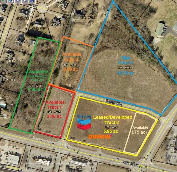 5994 Hwy 124, Hoschton, GA for lease - Plat Map - Image 1 of 2