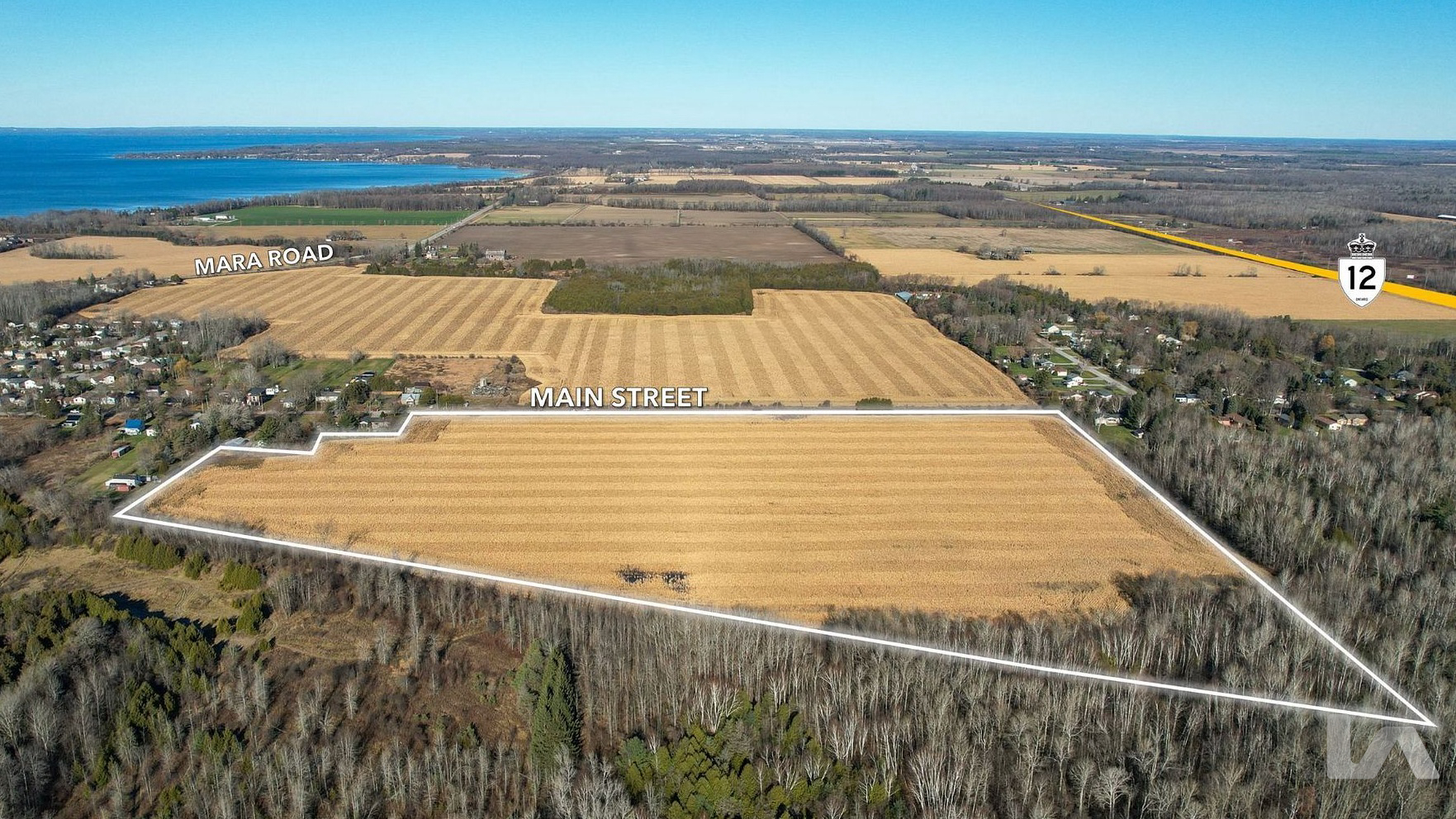 Main St E, Brock, SK for sale Aerial- Image 1 of 2