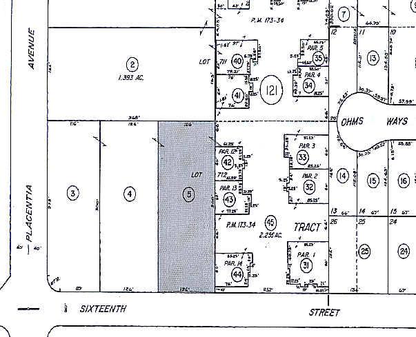 776 W 16th St, Costa Mesa, CA for lease - Plat Map - Image 2 of 4