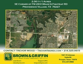 1481 Main Street, Providence Village, TX - AERIAL  map view