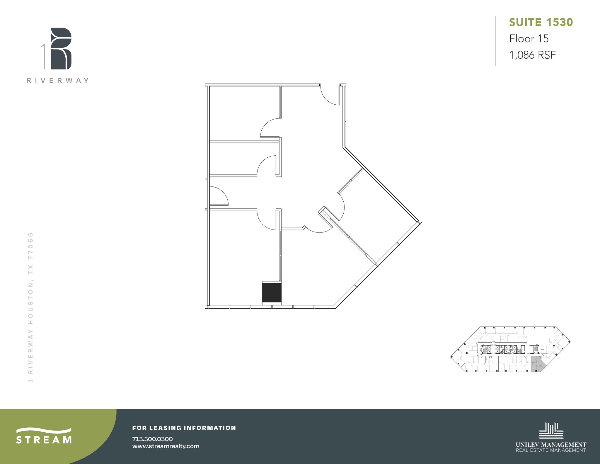 1 Riverway, Houston, TX for lease Floor Plan- Image 1 of 1