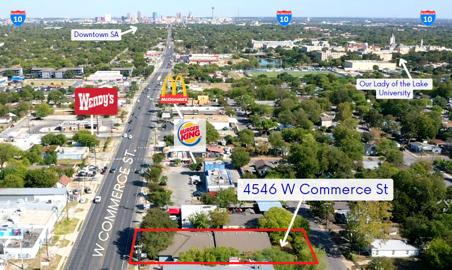 4546 W Commerce St, San Antonio, TX for lease - Aerial - Image 1 of 7