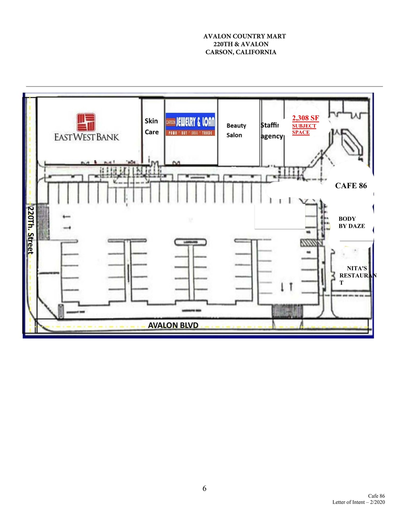 22000-22028 Avalon Blvd, Carson, CA for lease Site Plan- Image 1 of 1