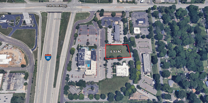 87th & Ballentine Rd, Overland Park, KS - aerial  map view