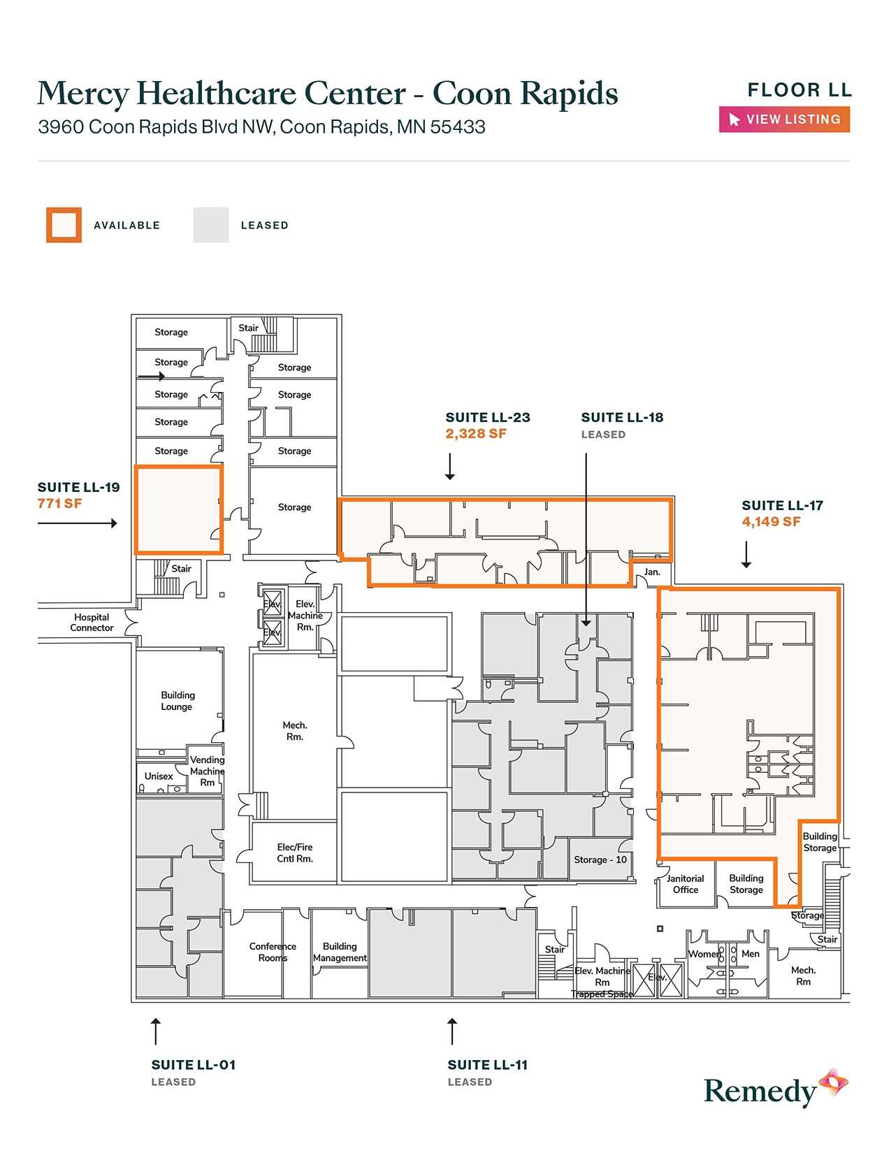 3860-3960 Coon Rapids Blvd NW, Coon Rapids, MN for lease Floor Plan- Image 1 of 1
