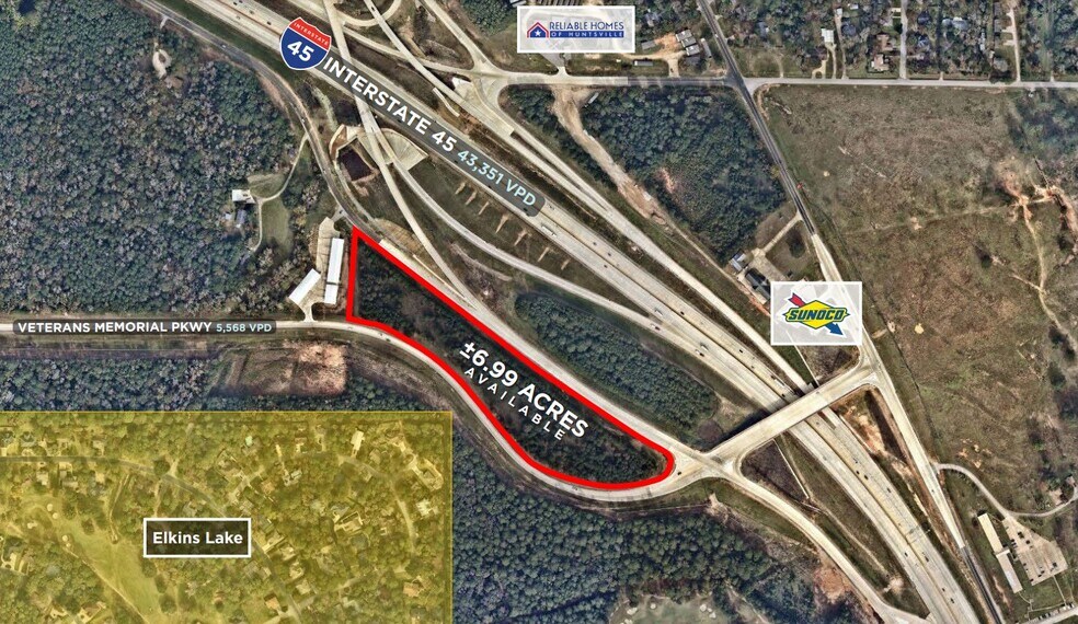 I-45 & Veterans Memorial Pky, Huntsville, TX for sale - Building Photo - Image 1 of 1