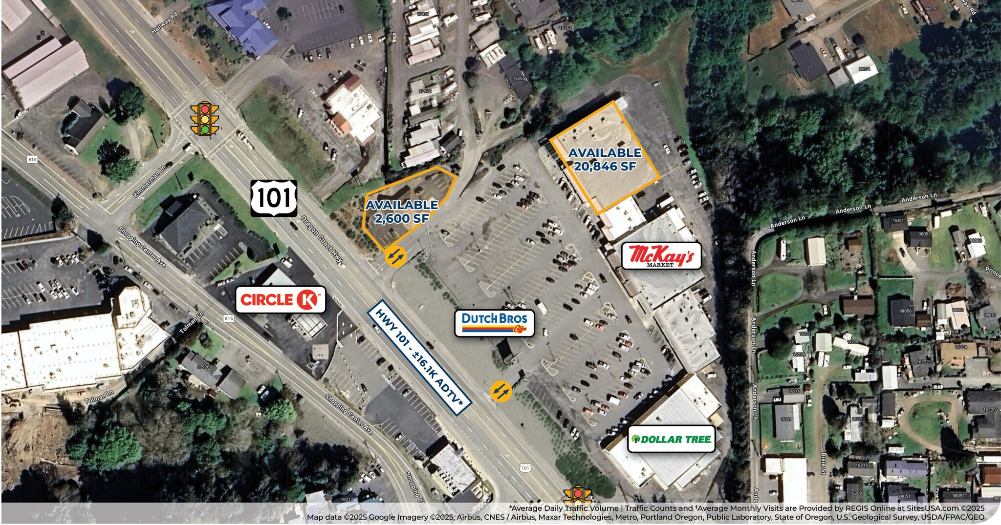 16161-16261 Highway 101 S, Brookings, OR for lease Aerial- Image 1 of 4