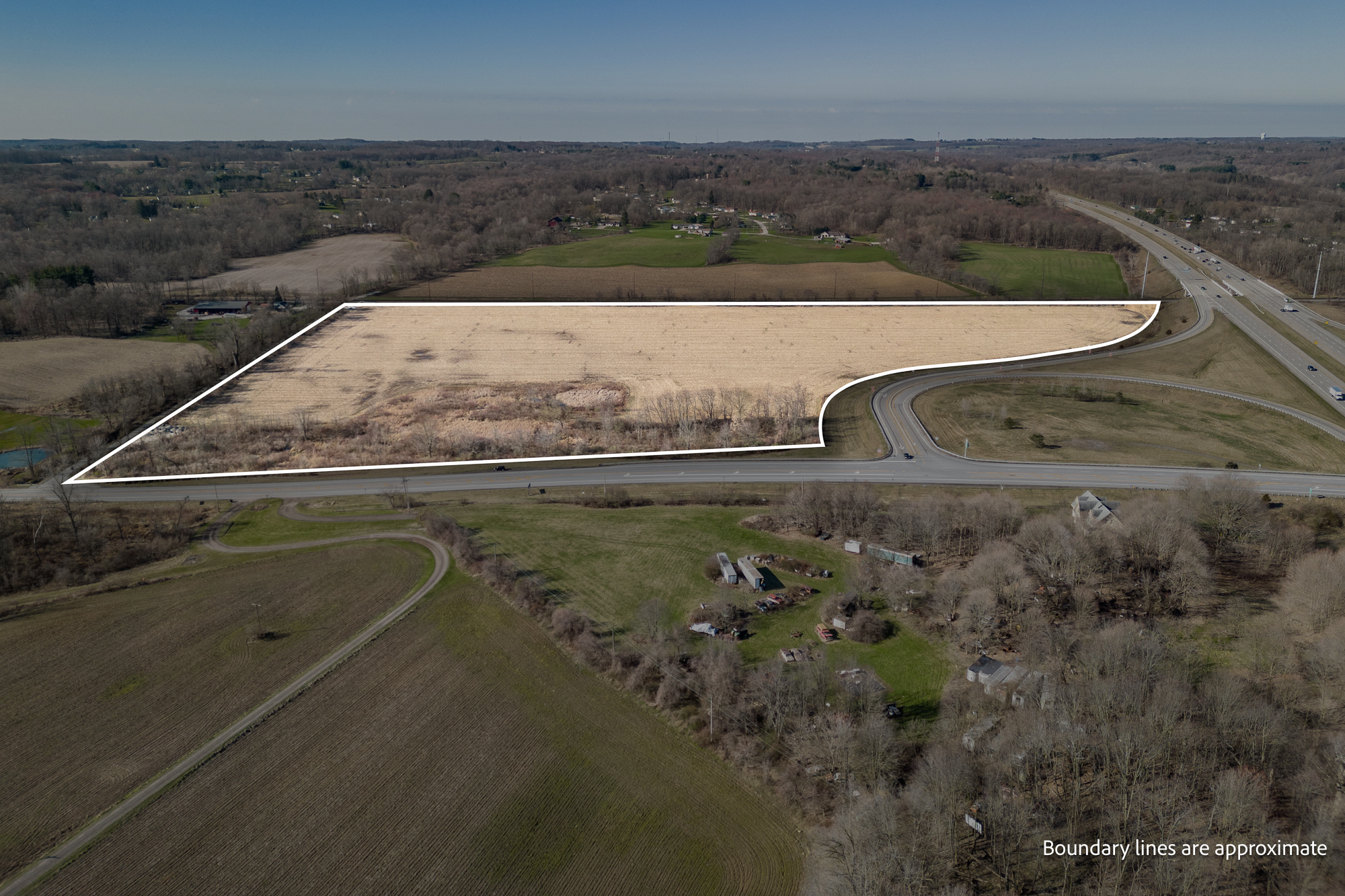 OH-39 & I-71 SE Is, Mansfield, OH for sale Aerial- Image 1 of 5