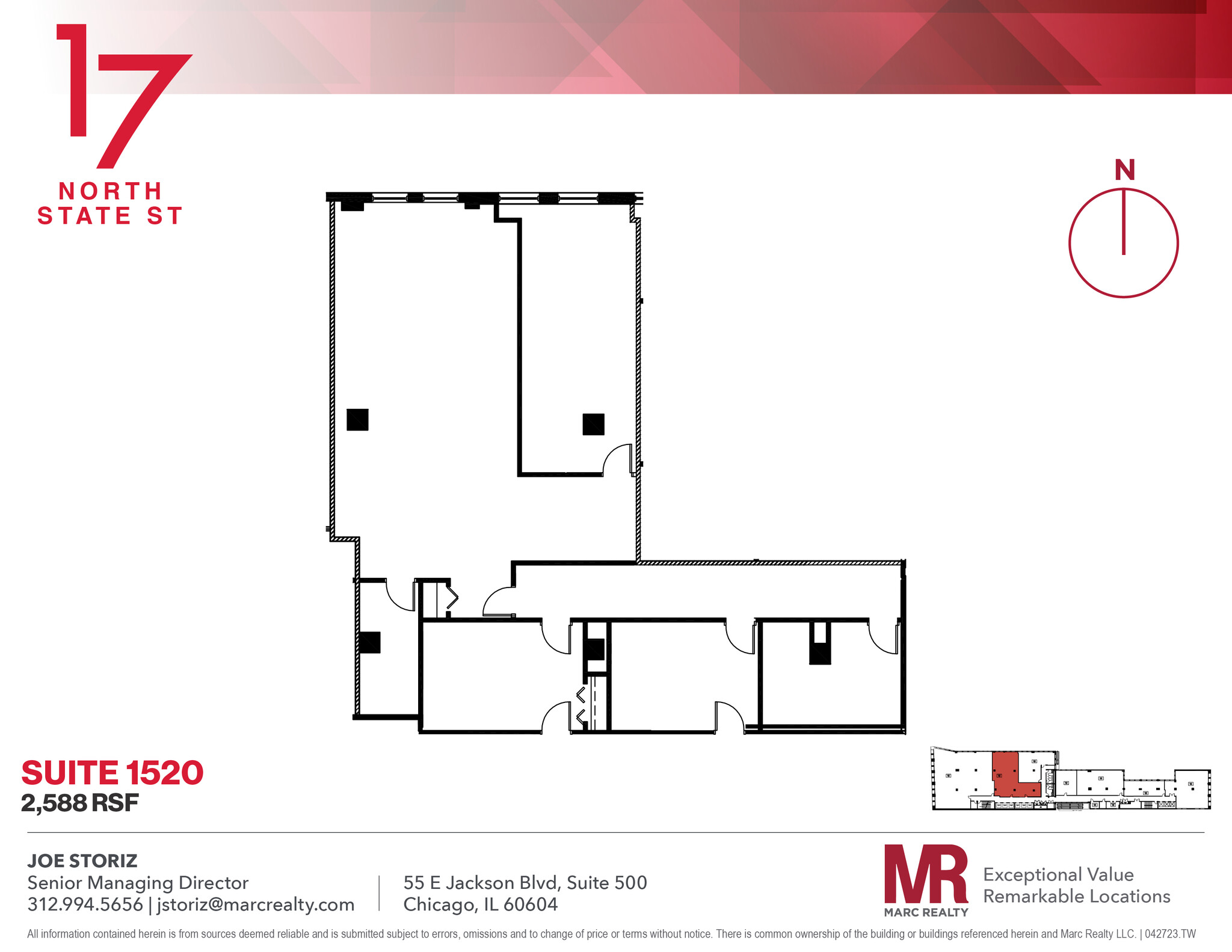 17 N State St, Chicago, IL for lease Floor Plan- Image 1 of 1