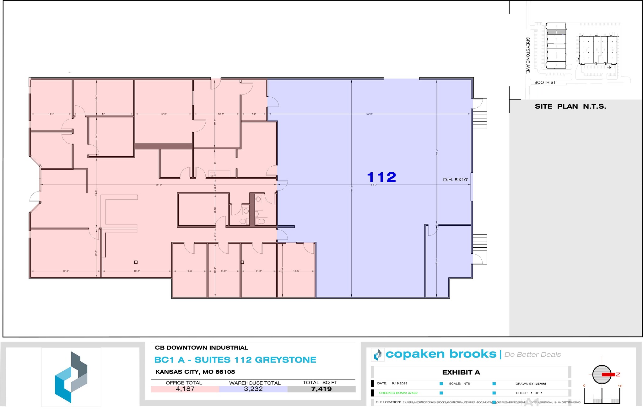 1140-1146 Booth St, Kansas City, KS for lease Floor Plan- Image 1 of 1