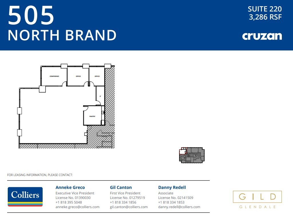 505 N Brand Blvd, Glendale, CA for lease Floor Plan- Image 1 of 1
