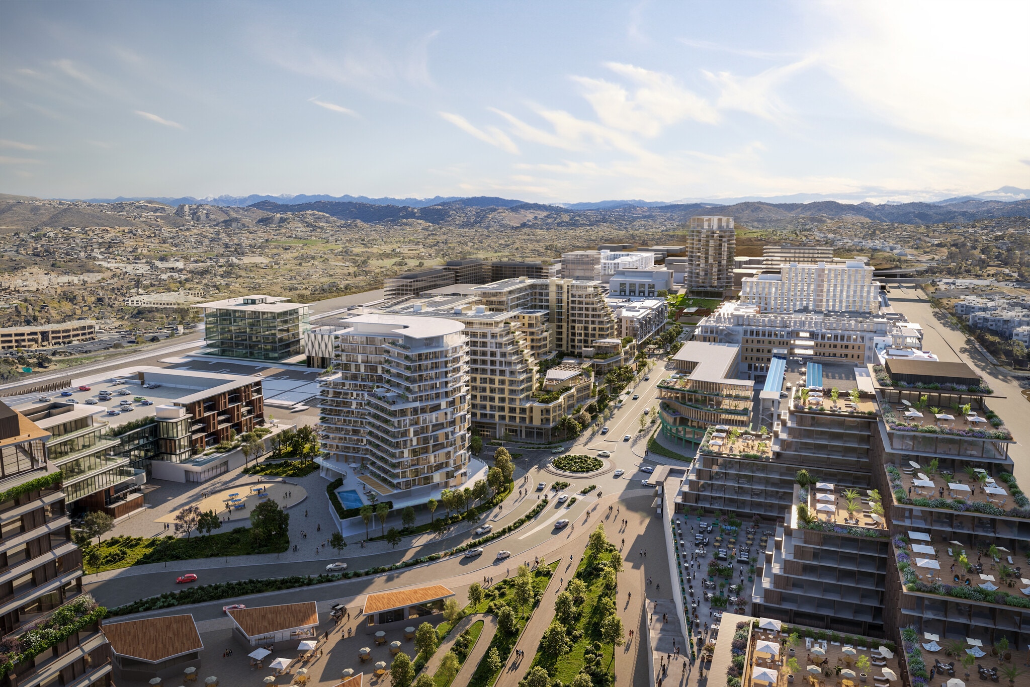 NEC Twin Oaks Valley Rd & Barnham Rd, San Marcos, CA for lease Aerial- Image 1 of 4