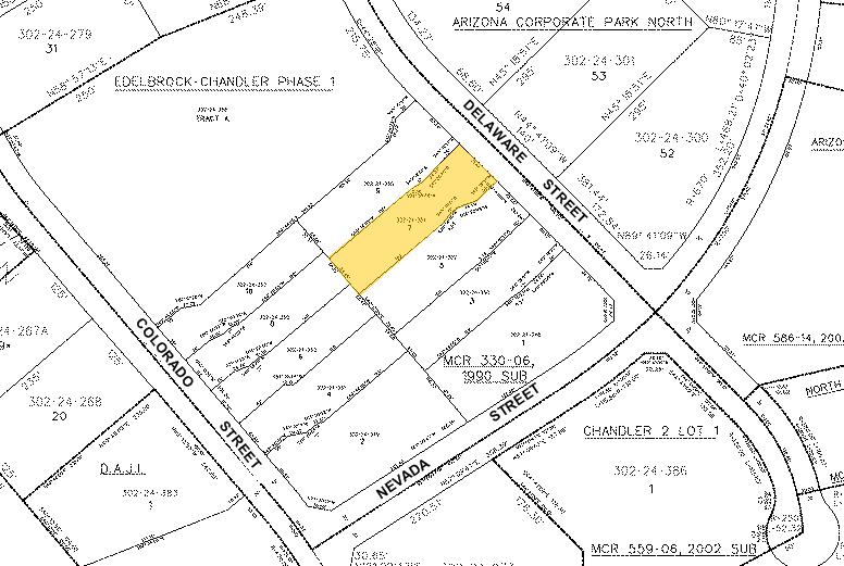 3230 N Delaware St, Chandler, AZ for lease - Plat Map - Image 2 of 6