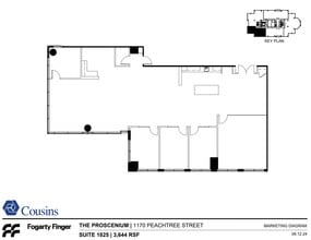 1170 Peachtree St, Atlanta, GA for lease Floor Plan- Image 1 of 1