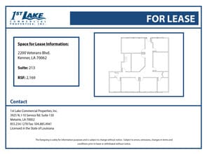 2200 Veterans Memorial Blvd, Kenner, LA for lease Floor Plan- Image 1 of 1