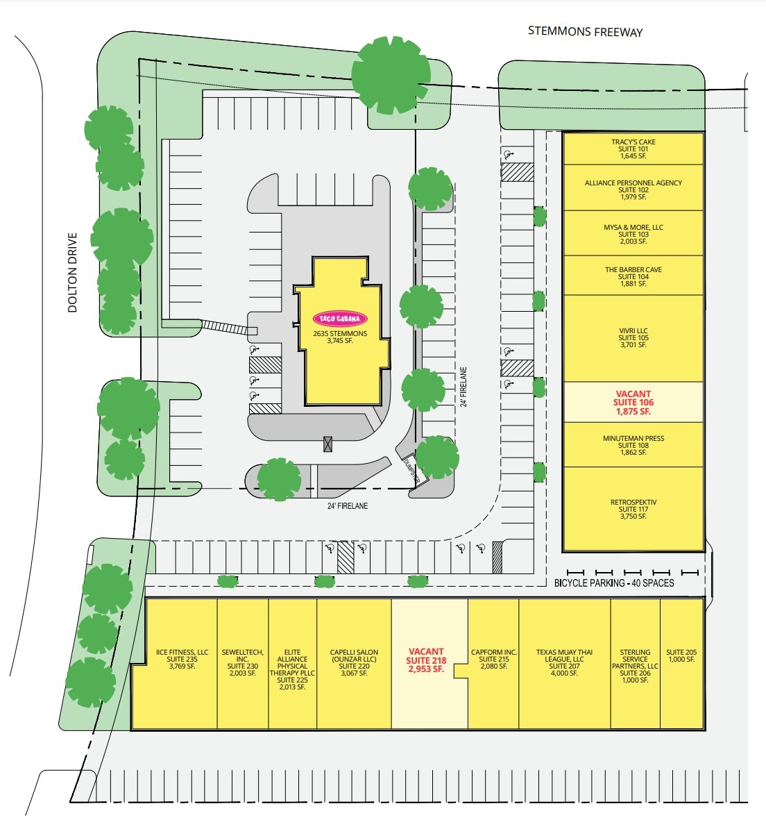 2629 N Stemmons Fwy, Dallas, TX for lease Site Plan- Image 1 of 1