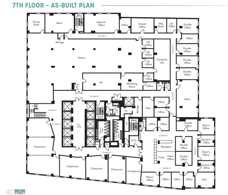 40 Rector St, New York, NY 10006 - Unit 7th Floor -  - Floor Plan - Image 1 of 2