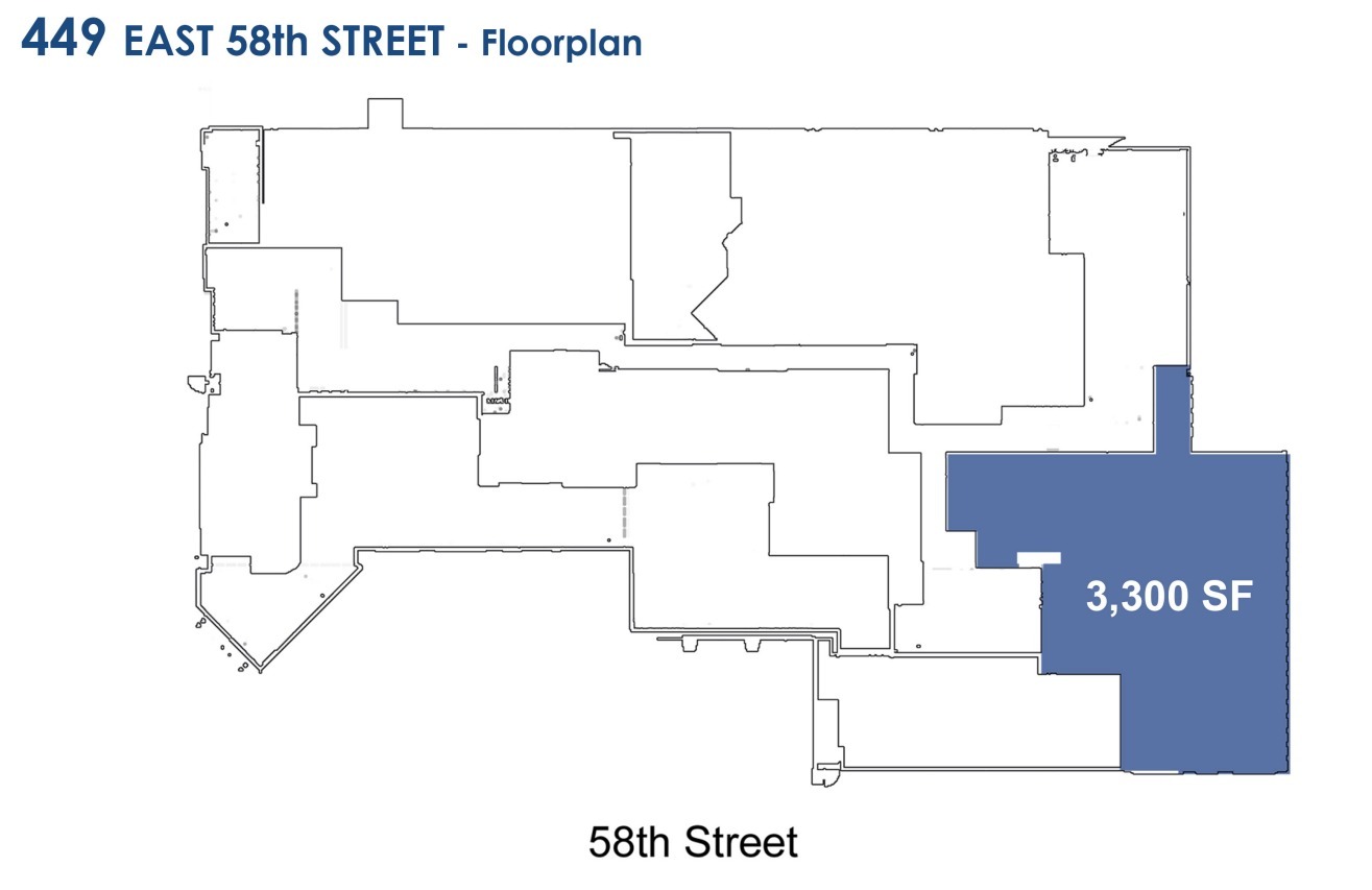 449 E 58th St, New York, NY for lease Floor Plan- Image 1 of 1