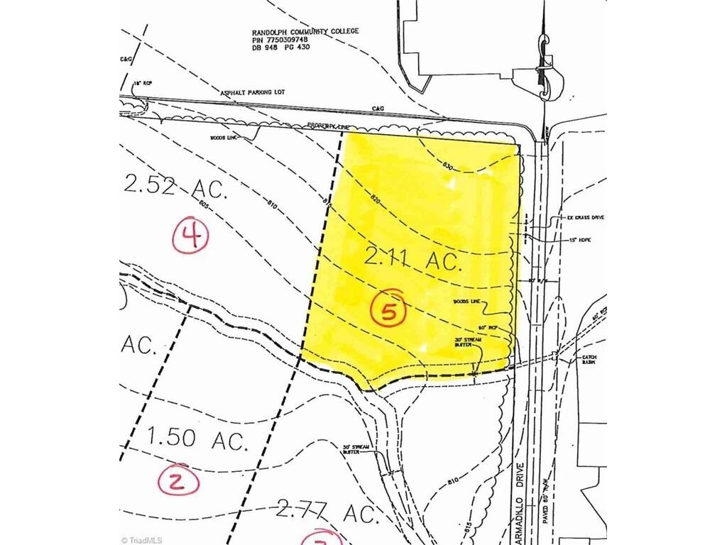 McDowell Rd, Asheboro, NC for sale Plat Map- Image 1 of 2