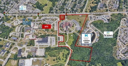 1201 Elmwood Avenue, Rochester, NY - Aerial  map view