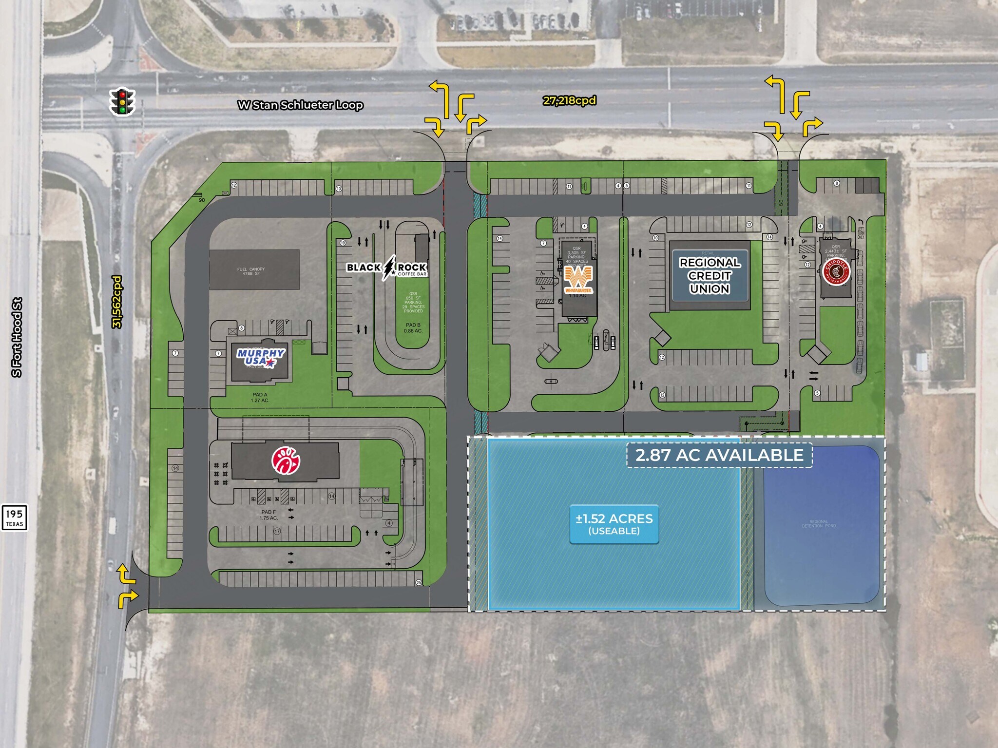 Highway 195 & Stan Schlueter Loop, Killeen, TX for lease Site Plan- Image 1 of 4