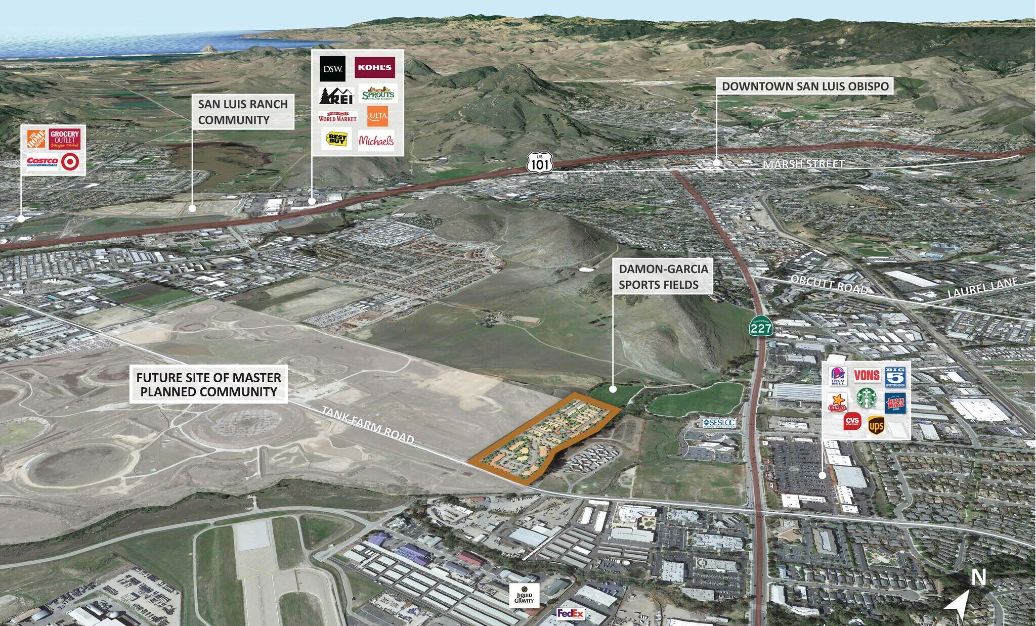 600 Tank Farm Rd, San Luis Obispo, CA for sale Aerial- Image 1 of 8