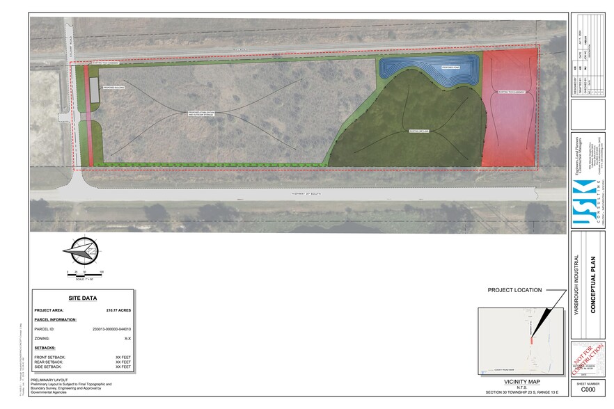 2606 Cozart Rd., Mulberry, FL for lease - Site Plan - Image 1 of 5