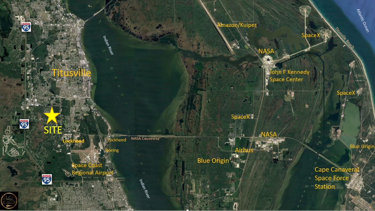 2021 Breezy Hill Ln, Titusville, FL for sale Aerial- Image 1 of 3