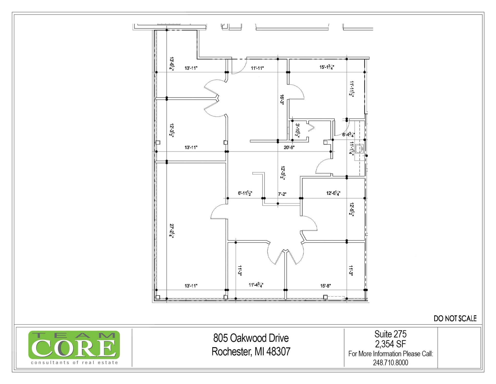 805 Oakwood Dr, Rochester, MI for lease Floor Plan- Image 1 of 1