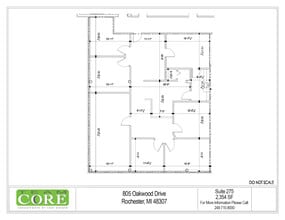 805 Oakwood Dr, Rochester, MI for lease Floor Plan- Image 1 of 1